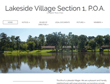 Tablet Screenshot of lakesidevillagesec1.com